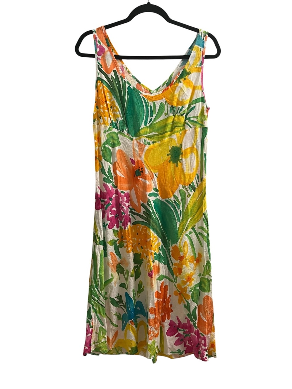 Vintage Hawaiian Floral Sleeveless Sundress